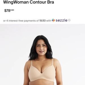 Knix WingWoman Contour Bra size 6 in beige